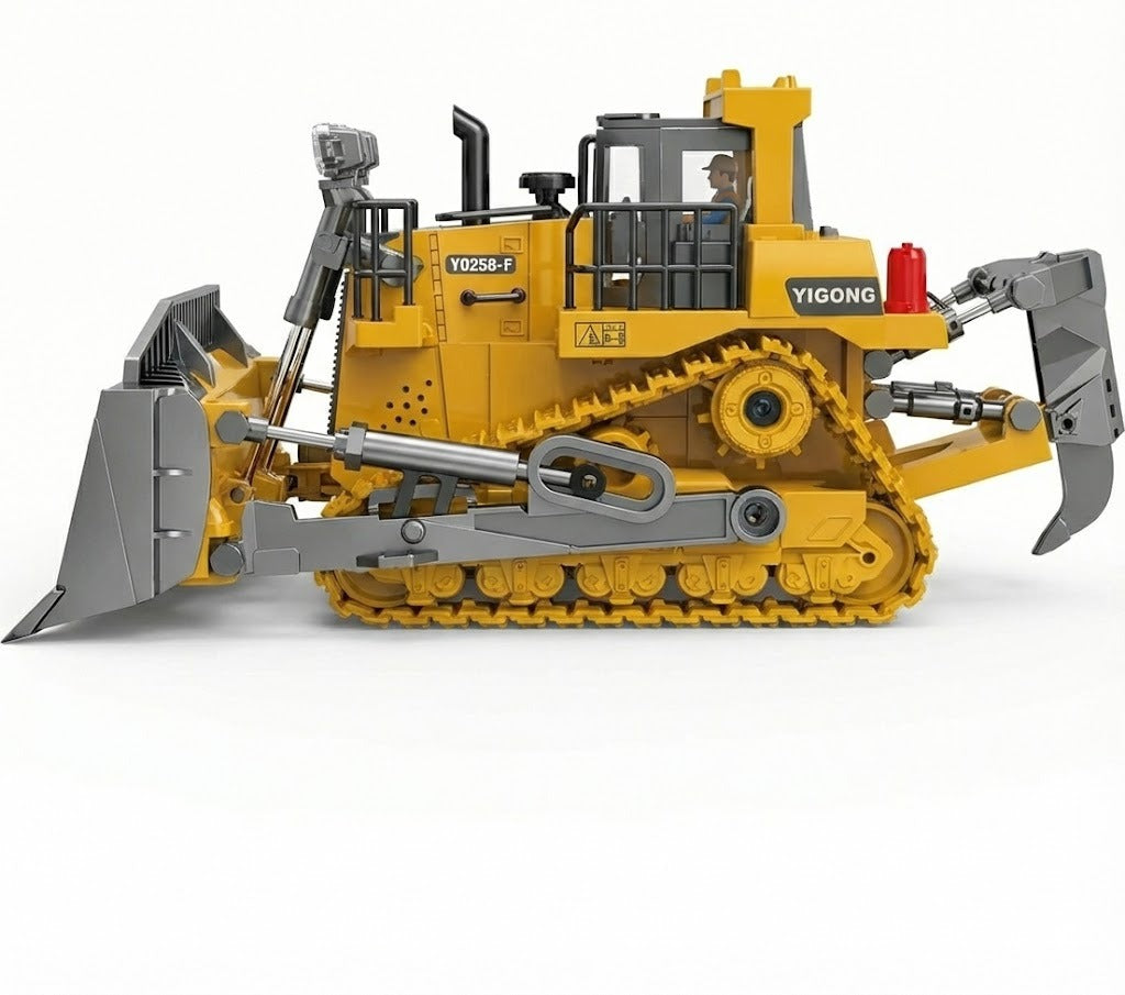 Miniatura Trator de Esteira YIGONG Heavy Duty - Escala 1/14 (Controle Remoto)