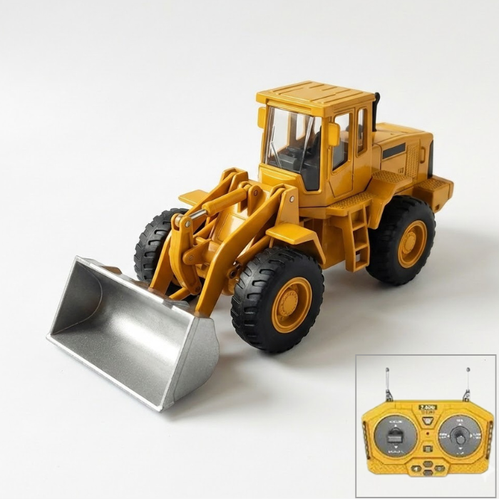 Miniatura Pá Carregadeira Frontal - Escala 1/24 (Controle Remoto)