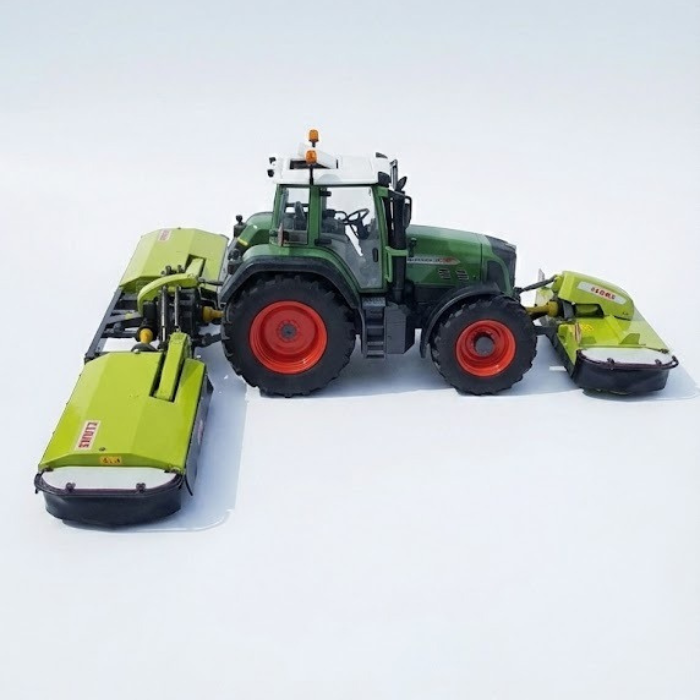 Conjunto Trator Agrícola com Segadeiras "Butterfly" - Escala 1/14 (Controle Remoto)