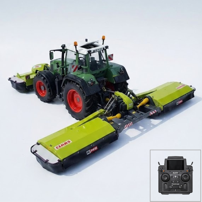 Conjunto Trator Agrícola com Segadeiras "Butterfly" - Escala 1/14 (Controle Remoto)