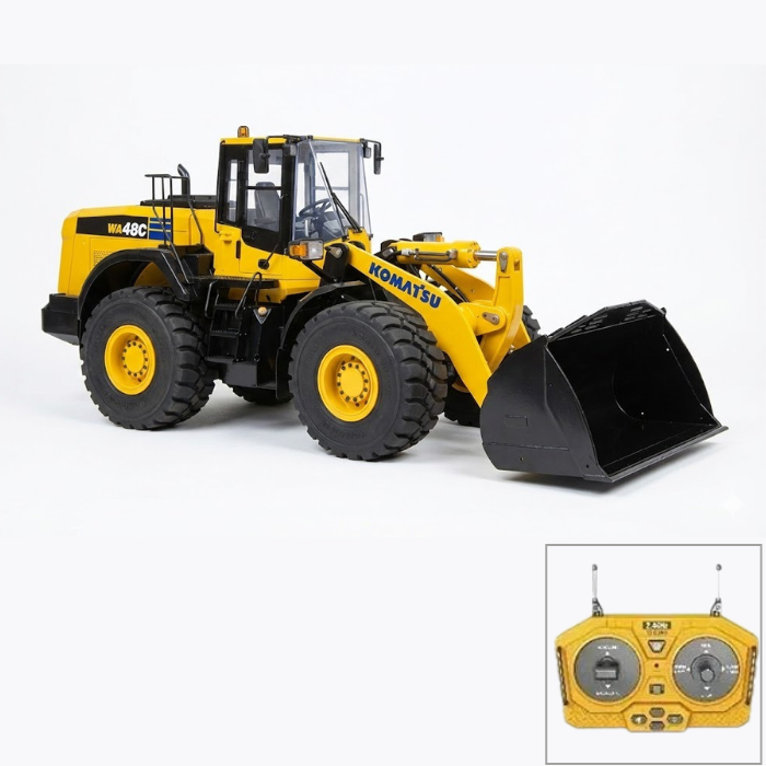 Miniatura Pá Carregadeira Komatsu WA480 - Escala 1/14 (Controle Remoto)