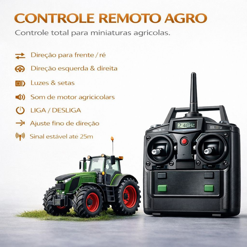 Miniatura da Colheitadeira John Deere X9 1000 Prestige Verde – Escala 1/32 (Controle Remoto)