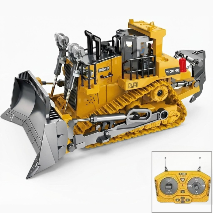 Miniatura Trator de Esteira YIGONG Heavy Duty - Escala 1/14 (Controle Remoto)