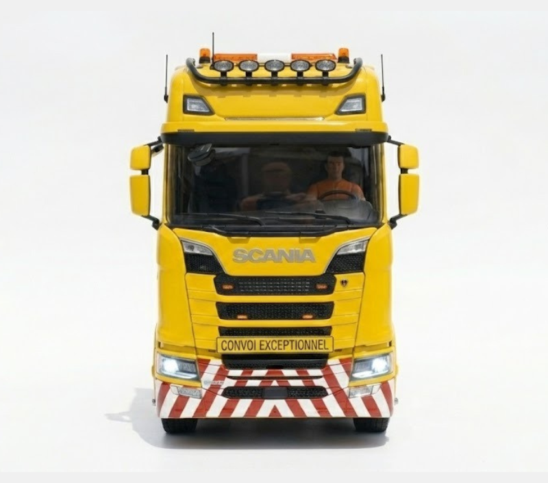 Miniatura Caminhão Scania S-Series 8x4 "Transporte Especial" - Escala 1/14 (Controle Remoto)