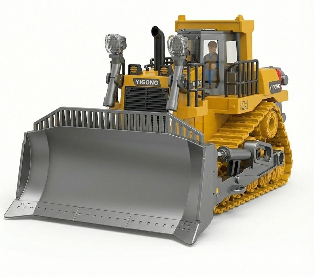 Miniatura Trator de Esteira YIGONG Heavy Duty - Escala 1/14 (Controle Remoto)